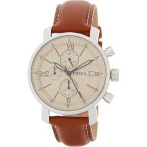 Horlogeband Fossil BQ2077 Kunststof/Plastic Bruin 20mm